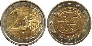 монета Австрия 2 евро 2009