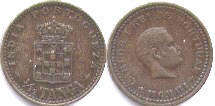 монета Португальская Индия 1/12 таньги 1903
