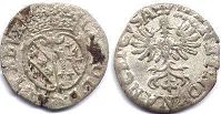 монета Лотарингия 1 денье 1625-1634