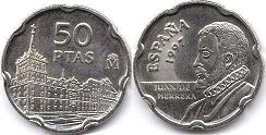 монета Испания 50 песет 1997