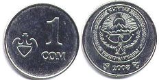монета Кыргызстан 1 сом 2008