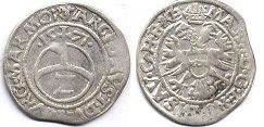 монета Австрия 2 крейцера 1571