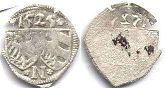 монета Нюрнберг 1 пфенниг 1525