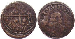 монета Сардиния 1 кальярезе 1668