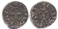 монета Сицилия денар без даты (1194-1197)