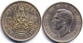 монета Великобритания 1 шиллинг 1949