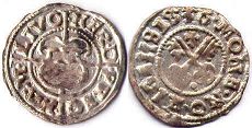 монета Ливония шиллинг 1536