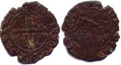 монета Кастилия и Леон крузадо 1369-1379