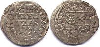 монета Майнц 1 крейцер 1691