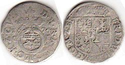 монета Бранденбург 1 грошен 1674