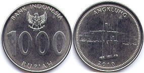 монета Индонезия 1000 рупий 2010