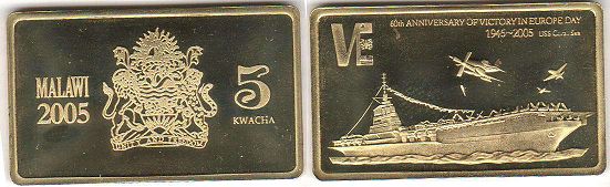 монета Малави 5 квач 2005