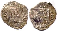 монета Кастилия и Леон новен 1369-1379