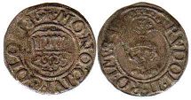 монета Кёльн 8 геллеров 1586