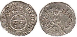 монета Бамберг 1/24 талера 1683