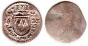 монета Вюрцбург 3 геллера 1625