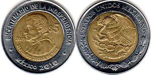 монета Мексика 5 песо 2009