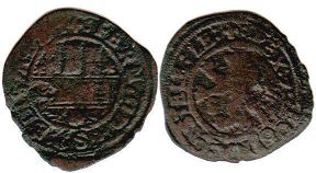монета Кастилия и Леон 2 мараведи 1474-1504