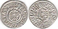 монета Анхальт 1/24 талера 1616