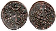 монета Кёльн 4 геллера 1681