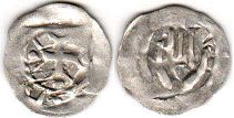 монета Швебиш-Халл геллер без даты (XIII в.)