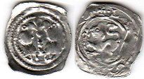 монета Каринтия 1 пфенниг 1202-1256
