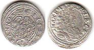 монета Бавария 1 крейцер 1699