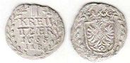монета Лайнинген-Вестербург 1 крейцер 1685