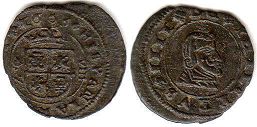 монета Испания 8 мараведи 1663