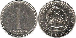 монета Ангола 1 кванза 1979