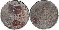 монета Крит 5 лепт 1900