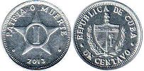 монета Куба 1 сентаво 2013
