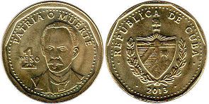 монета Куба 1 песо 2013 PATRIA O MUERTE