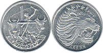 монета Эфиопия 1 цент 1977