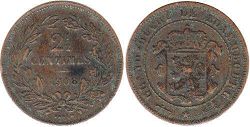 монета Люксембург 2,5 сантима 1908