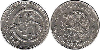 монета Мексика 20 песо - Мексика 20 песо 1981