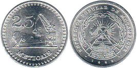 монета Мозамбик 2 1/2 метикал 1982