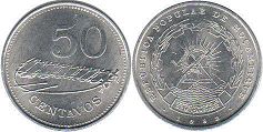 монета Мозамбик 50 сентаво 1982