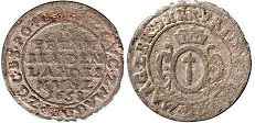 монета Бранденбург-Пруссия 6 пфеннигов 1658