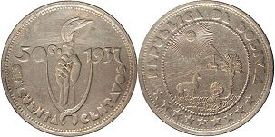 монета Боливия 50 сентаво 1937