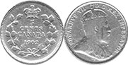 монета Канада 5 центов 1902