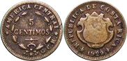 монета Коста Рика 5 сентимо 1929