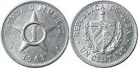 монета Куба 1 сентаво 1983