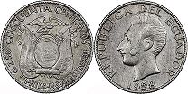 монета Эквадор 50 сентаво 1928