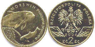 монета Польша 2 злотых 2004