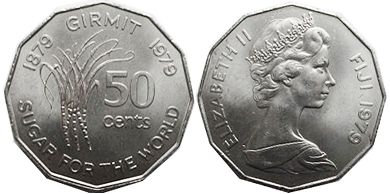 монета Фиджи 50 центов 1979