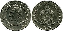 монета Гондурас 20 сентаво 1978