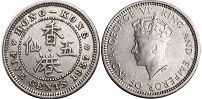 монета Гонконг 5 центов 1937