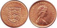 монета Джерси 1/2 пенни 1981