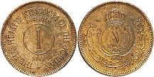 монета Иордания 1 филс 1949